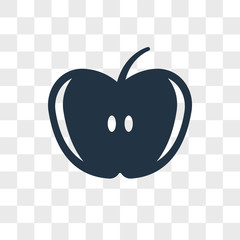 Fruit vector icon isolated on transparent background, Fruit logo design