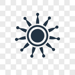 Brightness vector icon isolated on transparent background, Brightness logo design