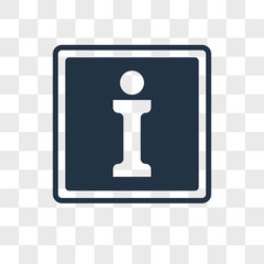 Information vector icon isolated on transparent background, Information logo design