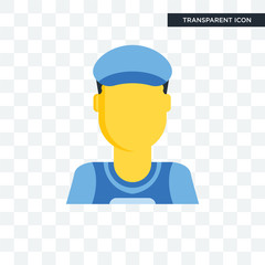 Clerk vector icon isolated on transparent background, Clerk logo design