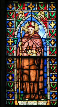 King Saint Louis and Saint Louis of Toulouse - Stained Glass