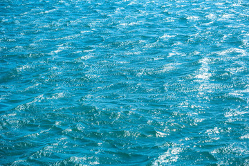 Blue sea for background. Natural water texture