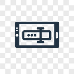 Typing vector icon isolated on transparent background, Typing logo design