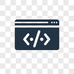 Domain vector icon isolated on transparent background, Domain logo design