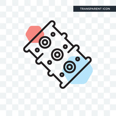 Engine vector icon isolated on transparent background, Engine logo design
