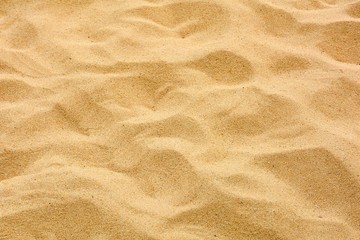 closeup of sand pattern of a beach in the summer