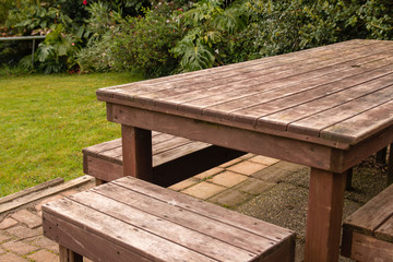 New Zealand backyard picnic table - Powered by Adobe
