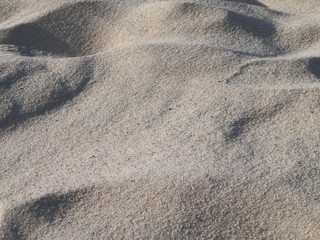 Beach sand as a background.