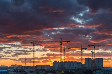 District of new buildings, Murino, St. Petersburg.