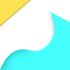 rectangle futuristic pastel yellow and blue Blank Template banner