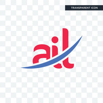 ail vector icon isolated on transparent background, ail logo design