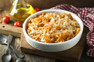 Homemade pasta bake