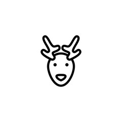 deer icon vector