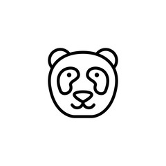 panda icon vector