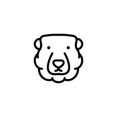 lion icon vector