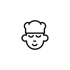 chef icon vector