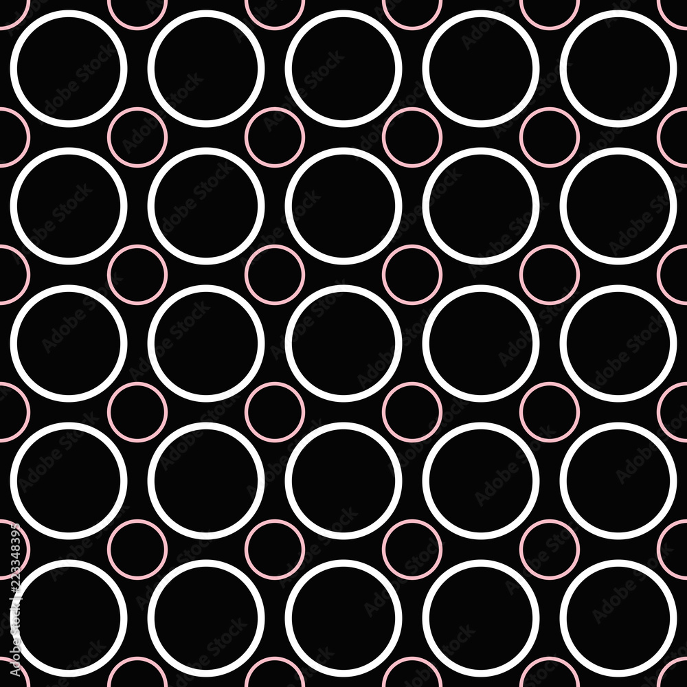 Poster abstract repeating circle pattern design background - color vector illustration