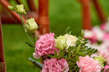 bouquet close-up outdoors