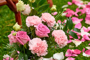 Obraz na płótnie Canvas bouquet close-up outdoors