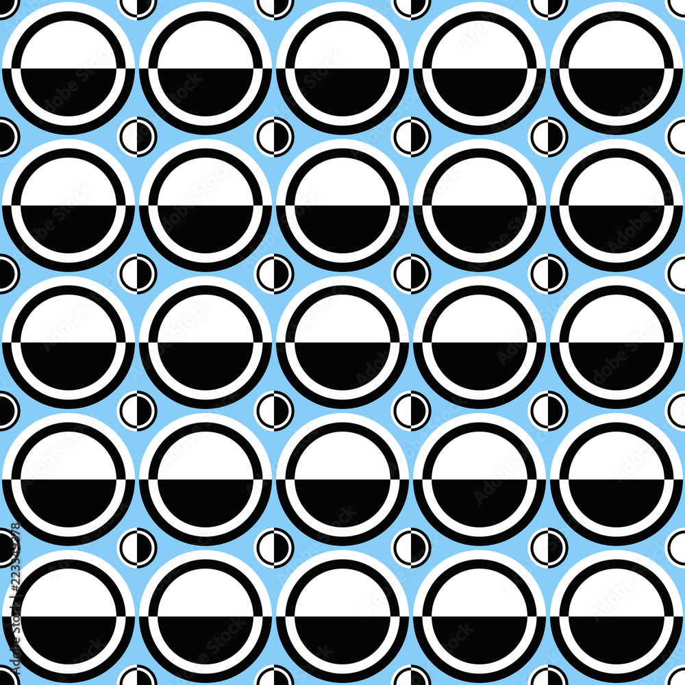 Poster abstract repeating circle pattern background design - color vector graphic