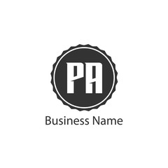 Initial Letter PA Logo Template Design