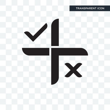 Comparision Table vector icon isolated on transparent background, Comparision Table logo design