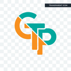 gtp vector icon isolated on transparent background, gtp logo design