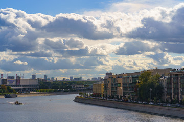 Fototapeta premium Moscow city image at the sunny day
