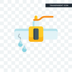Pipe vector icon isolated on transparent background, Pipe logo design