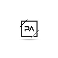 Initial Letter PA Logo Template Design