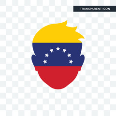 Venezuela vector icon isolated on transparent background, Venezuela logo design