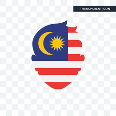 Malasya vector icon isolated on transparent background, Malasya logo design