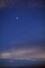 moon and cloud,sky,blue,atmosphere,nature,night,evening,clear