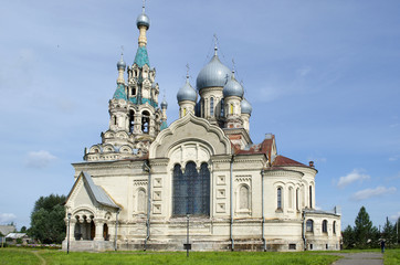 Fototapeta na wymiar Salvation (Spassky) Church in Kukoboy Yaroslavl region Russia