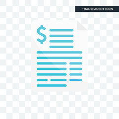 Contract vector icon isolated on transparent background, Contract logo design