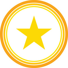 gold star favourite icon