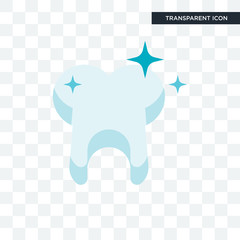 Tooth vector icon isolated on transparent background, Tooth logo design
