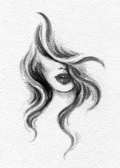 schöne Frau. Modeillustration. Aquarellmalerei © Anna Ismagilova