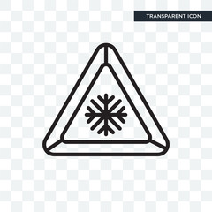 Warning vector icon isolated on transparent background, Warning logo design