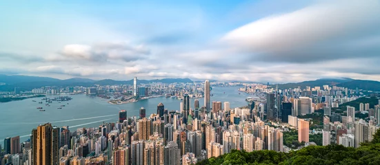 Selbstklebende Fototapete Peking Stadtlandschaft von Hongkong