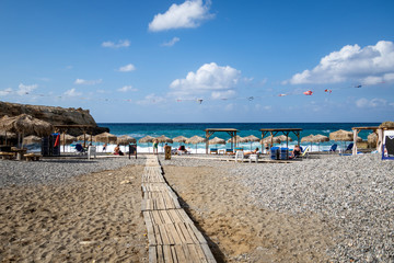 Holiday on the beach.