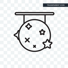 Magic vector icon isolated on transparent background, Magic logo design