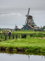 Windmills in Zaanse Schans, Zaandam, North Holland, The Netherlands