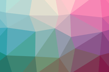 Illustration of blue abstract low poly modern multicolor background.
