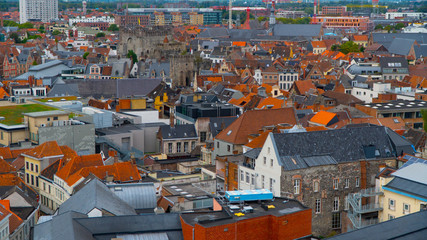 Aerial view of the beautiful Saint Nicholas' Church.