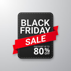 Obraz premium Black friday sale banner. Vector illustration