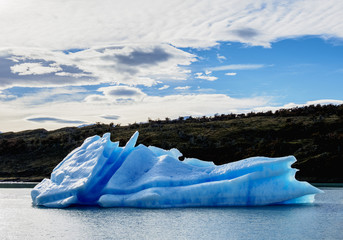 Iceberg on Lake Argentino, Los Glaciares National Park, Santa Cruz Province, Patagonia, Argentina