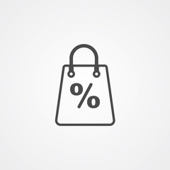 Discount vector icon sign symbol