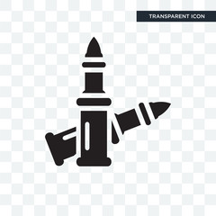 Bullet vector icon isolated on transparent background, Bullet logo design