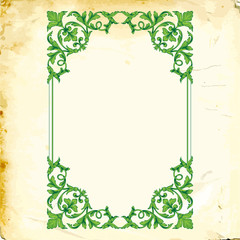 Vector baroque of vintage elements for design. 